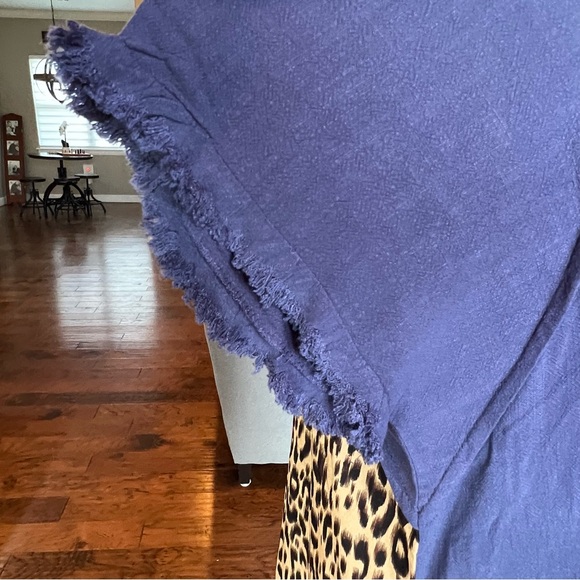 NWT Umgee + Linen Blend Dress Size XL Blue Animal Leopard Print Back Plus - Picture 11 of 16